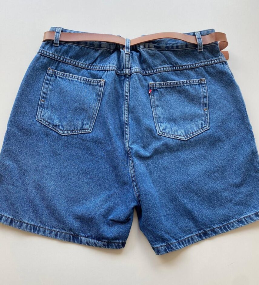 Bermuda Feminina Jeans Plus Resort com Cinto 095138 - Fernanda Ramos Store