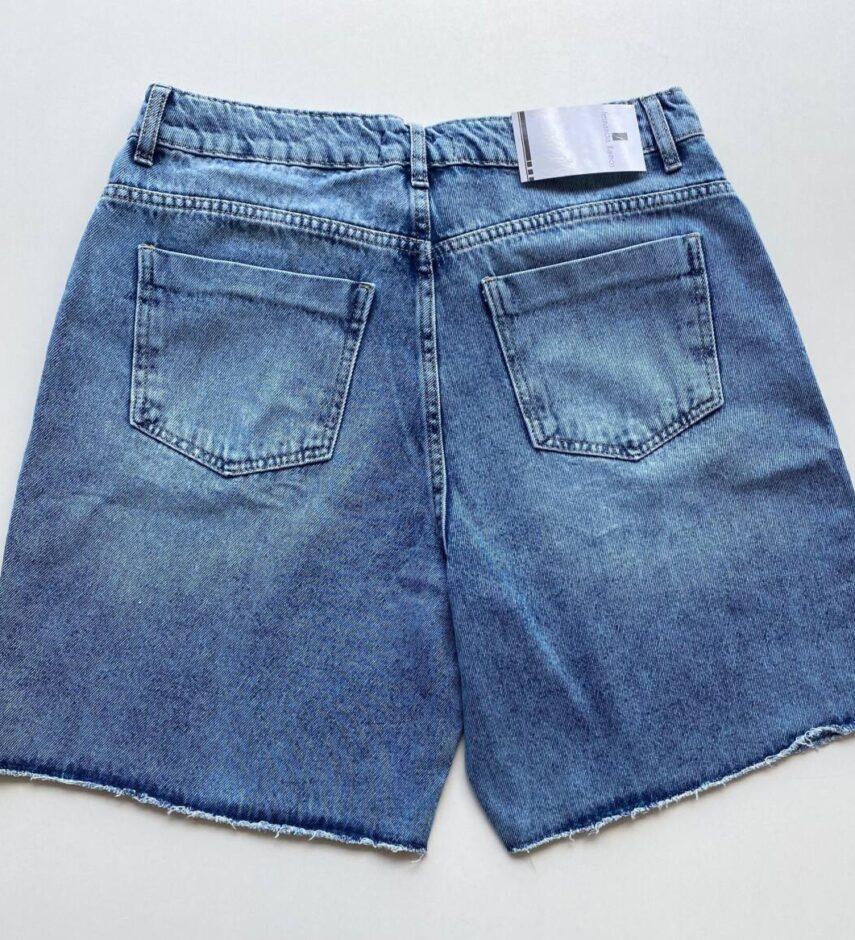 Bermuda Feminina Jeans Ziza Desfiado na Barra 55284 - Fernanda Ramos Store