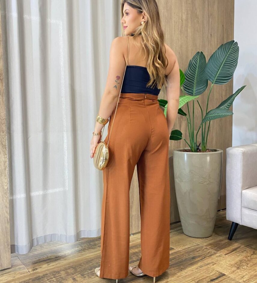 Body Feminino Clara com Bojo Abertura e Argola Orgânica Preto - Fernanda Ramos Store