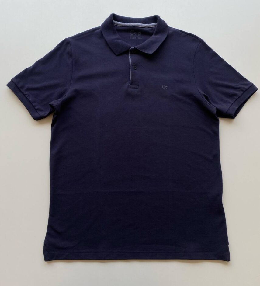 Camiseta Polo Essencial Slim Ogochi Azul Marinho 0004 - Fernanda Ramos Store
