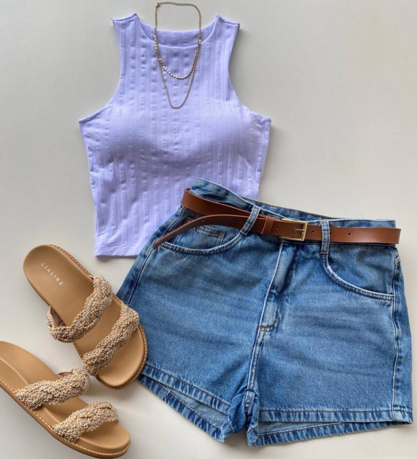 Cropped Feminino Eduarda com Bojo Canelado Branco - Fernanda Ramos Store