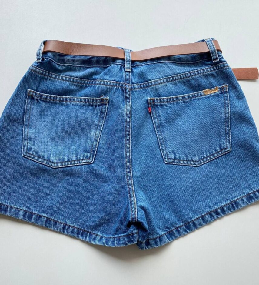 Short Feminino Jeans Belly Básico Denim 095149 - Fernanda Ramos Store