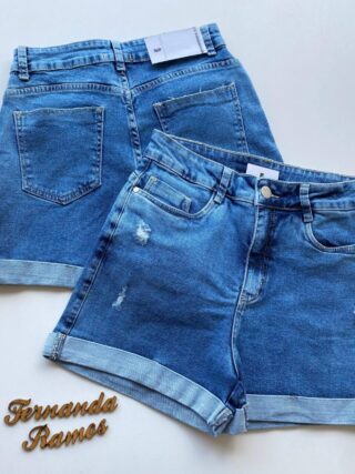 Short Feminino Jeans Claro Mel 53438 - Fernanda Ramos Store