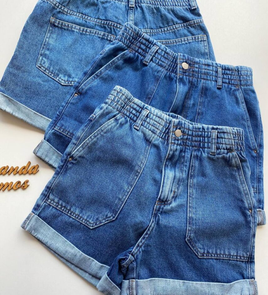 Short Feminino Jeans Laila Clochard com Bolso 095054 - Fernanda Ramos Store