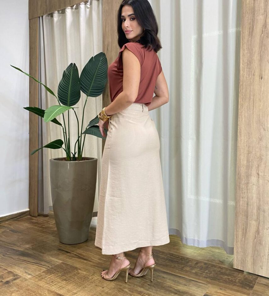 Blusa Feminina Tee Muscle Dudah TerraCota - Fernanda Ramos Store