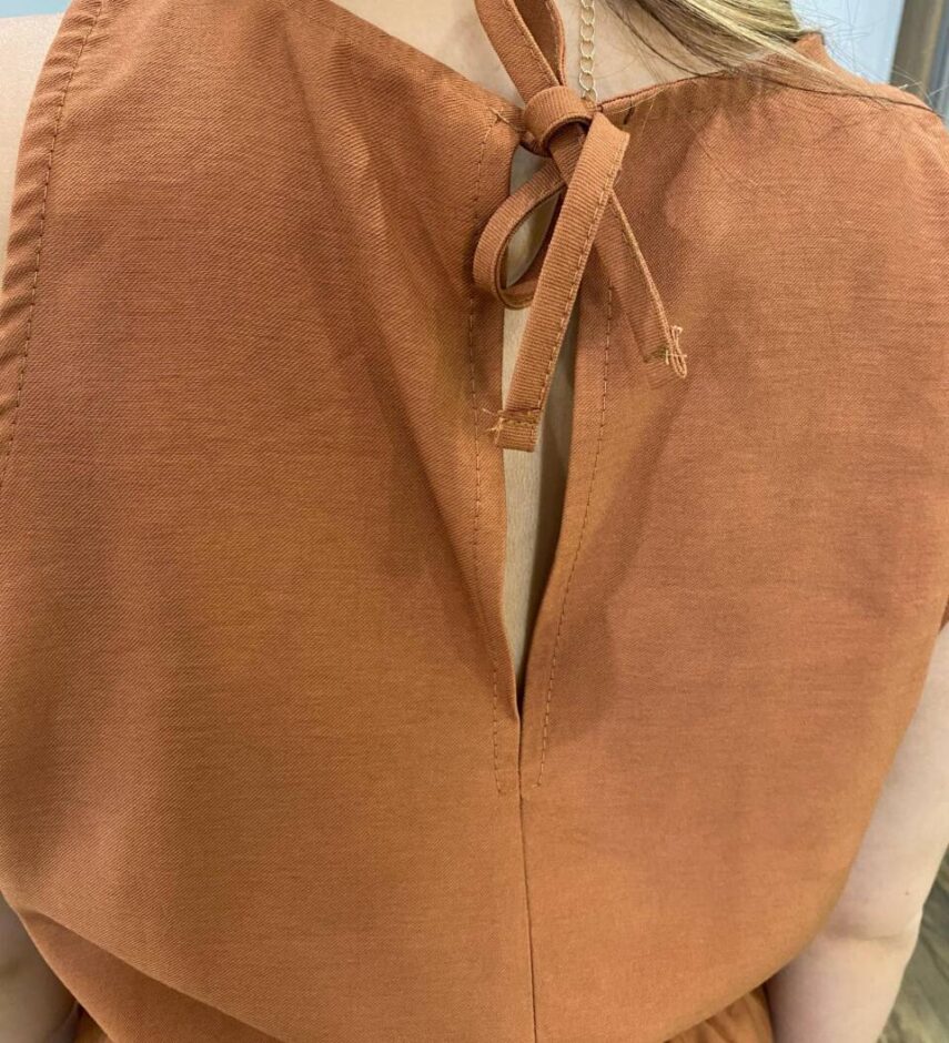 Conjunto Feminino Marina Regata e Calça Pantalona com Zíper Caramelo - Fernanda Ramos Store