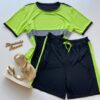 Conjunto Feminino Plus Blusa Manga Curta e Short Moletinho Verde - Fernanda Ramos Store