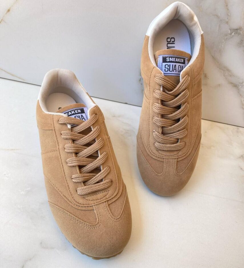 Tênis Feminino Casual Street Caramelo - Fernanda Ramos Store