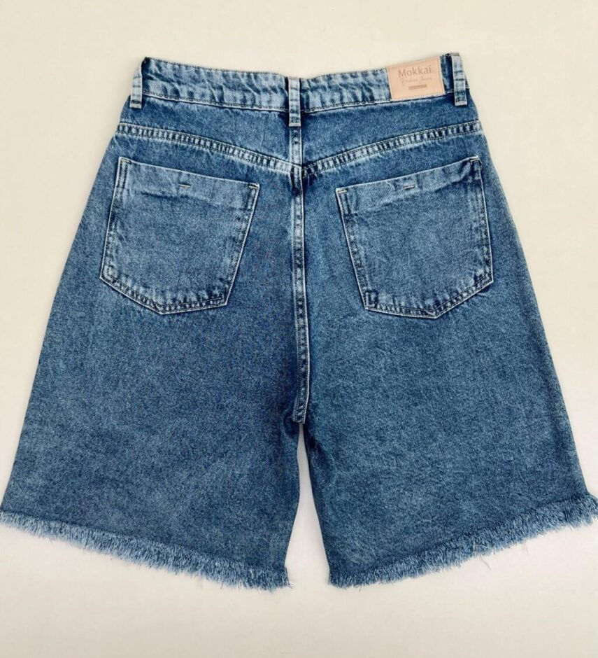 Bermuda Feminina Jorts Jeans Marmorizado 55251 - Fernanda Ramos Store