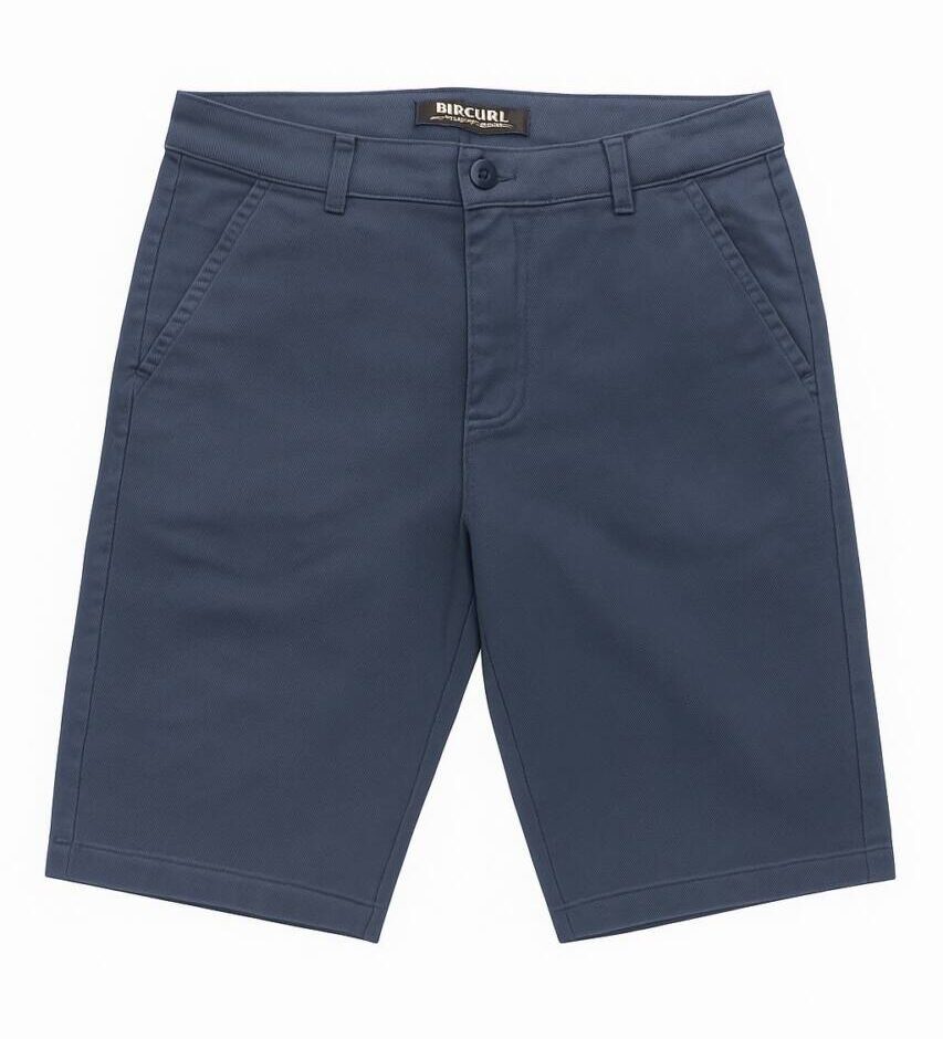 Bermuda Masculina Jeans e Bolsos Cinza Azulado - Fernanda Ramos Store