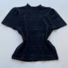 Blusa Feminina Manga Curta Lili Preta Modal - Fernanda Ramos Store