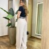 Blusa Feminina Manga Curta Lili Preta Modal - Fernanda Ramos Store