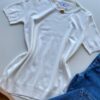 Blusa Feminina Manga Curta Modal Angélica W1069 Branca - Fernanda Ramos Store