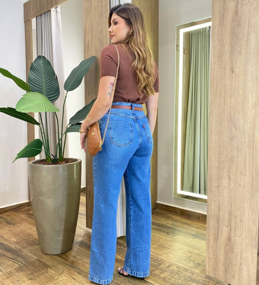 Blusa Feminina Manga Curta Modal Angélica W1069 Caramelo - Fernanda Ramos Store