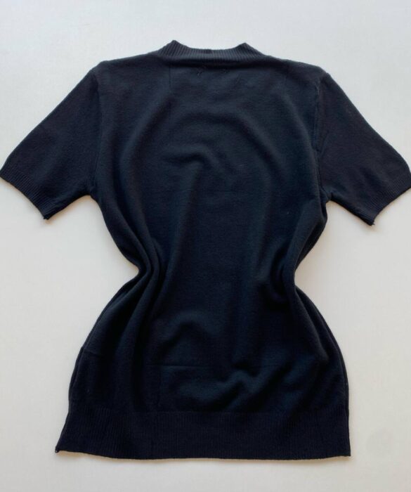 Blusa Feminina Manga Curta Modal Angélica W1069 Preta - Fernanda Ramos Store