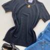 Blusa Feminina Manga Curta Modal Angélica W1069 Preta - Fernanda Ramos Store