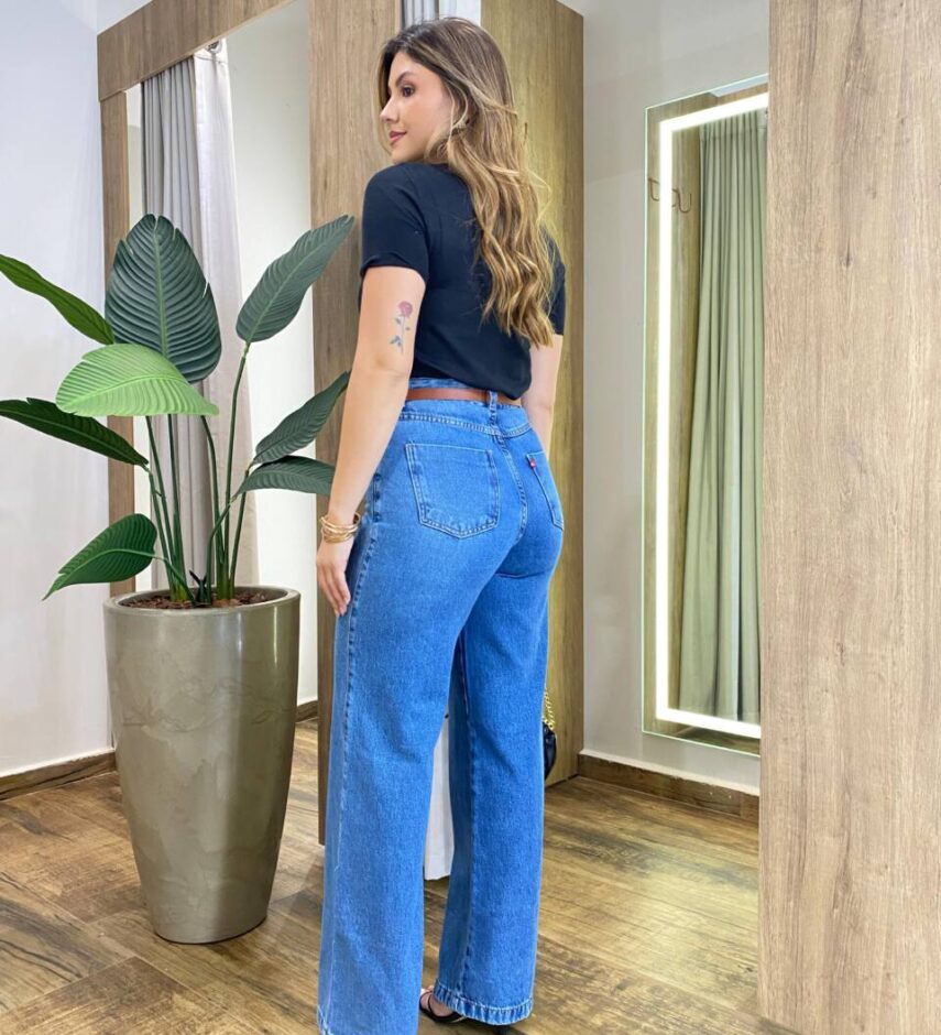 Blusa Feminina Manga Curta Modal Angélica W1069 Preta - Fernanda Ramos Store