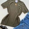 Blusa Feminina Manga Curta Modal Angélica W1069 Verde - Fernanda Ramos Store