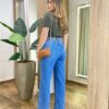 Blusa Feminina Manga Curta Modal Angélica W1069 Verde - Fernanda Ramos Store