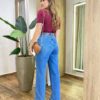 Blusa Feminina Manga Curta Modal Angélica W1069 Vinho - Fernanda Ramos Store
