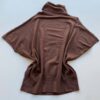 Blusa Feminina Manga Curta Modal Gola Alta W15 Marrom - Fernanda Ramos Store