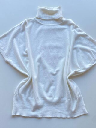 Blusa Feminina Manga Curta Modal Gola Alta W15 Off White - Fernanda Ramos Store
