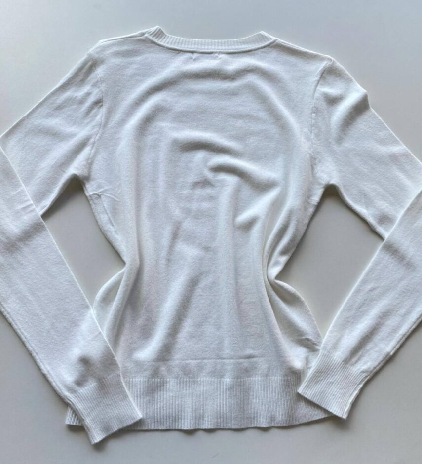Blusa Feminina Manga Longa Modal W1056 Off White - Fernanda Ramos Store