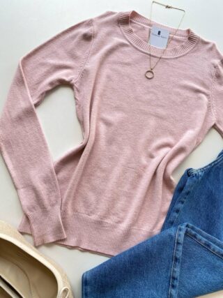 Blusa Feminina Manga Longa Modal W1056 Rosa Bebe - Fernanda Ramos Store