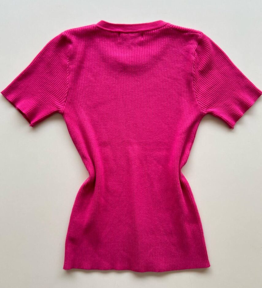 Blusa Feminina Modal Manga Curta Pink - Fernanda Ramos Store