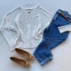 Blusa Manga Longa Bibi Feminina Modal Branca - Fernanda Ramos Store