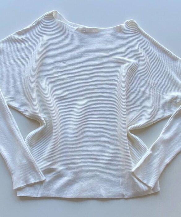 Blusa Manga Longa Bibi Feminina Modal Branca - Fernanda Ramos Store