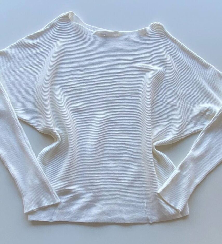 Blusa Manga Longa Bibi Feminina Modal Branca - Fernanda Ramos Store