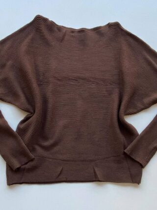 Blusa Manga Longa Bibi Feminina Modal Marrom - Fernanda Ramos Store