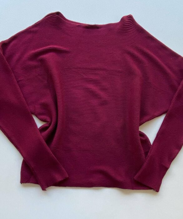 Blusa Manga Longa Bibi Feminina Modal Marsala - Fernanda Ramos Store