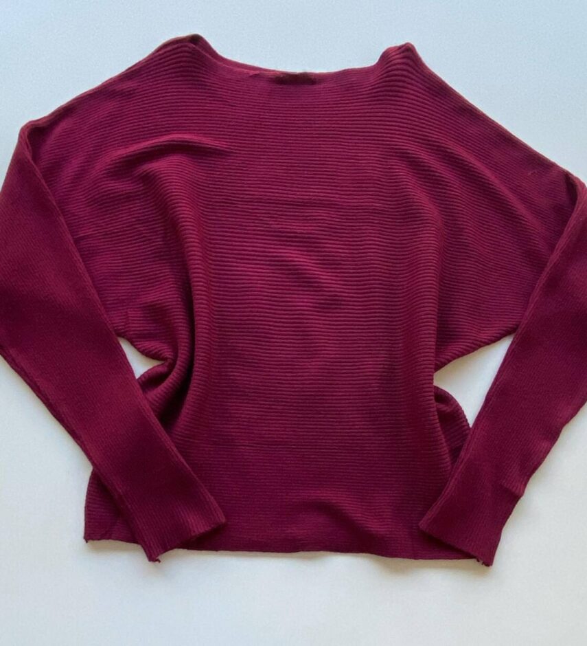 Blusa Manga Longa Bibi Feminina Modal Marsala - Fernanda Ramos Store