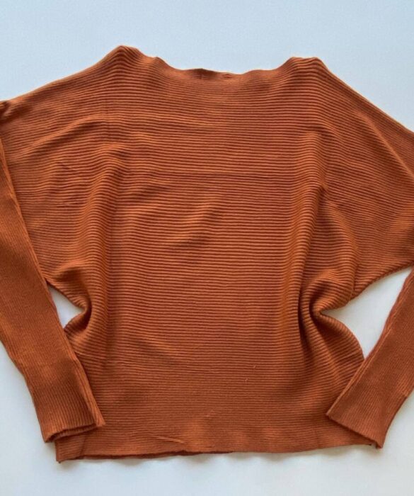 Blusa Manga Longa Bibi Feminina Modal TerraCota - Fernanda Ramos Store