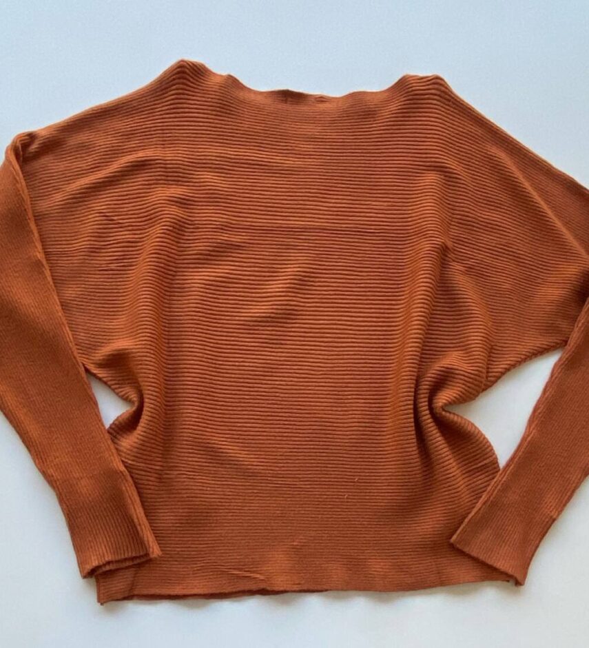 Blusa Manga Longa Bibi Feminina Modal TerraCota - Fernanda Ramos Store