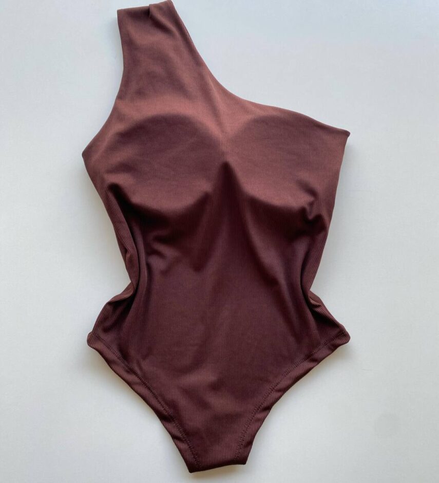Body Feminino Caribe com Bojo Canelado e Argola Orgânica Marrom - Fernanda Ramos Store