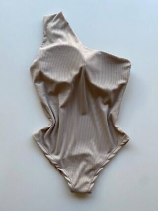 Body Feminino Caribe com Bojo Canelado e Argola Orgânica Nude - Fernanda Ramos Store