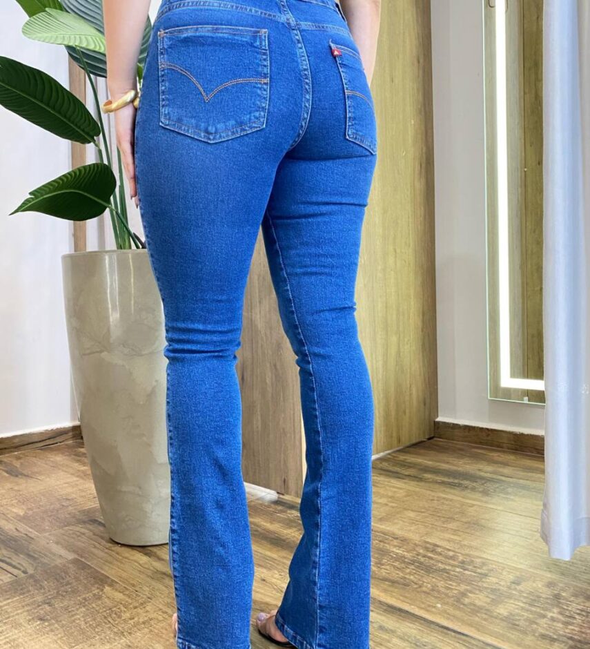 Calça Jeans Feminina Cintura Alta Flare 016797 - Fernanda Ramos Store