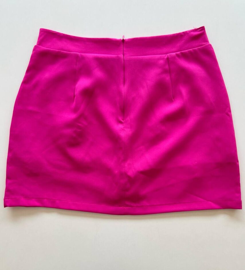 Short Saia Feminino com Aplicações Pink - Fernanda Ramos Store