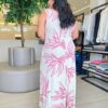 Vestido Midi Plus Estampa Floral Off White - Fernanda Ramos Store