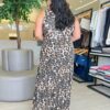 Vestido Midi Plus Marina Estampado Animal Print - Fernanda Ramos Store