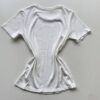 Blusa Feminina Gilbert Manga Curta com Aplicações Flor Branca - Fernanda Ramos Store