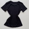 Blusa Feminina Gilbert Manga Curta com Aplicações Flor Preta - Fernanda Ramos Store