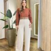 Blusa Feminina Katy Manga Longa Princesa Caramelo - Fernanda Ramos Store