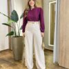 Blusa Feminina Katy Manga Longa Princesa Marsala - Fernanda Ramos Store