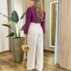 Blusa Feminina Katy Manga Longa Princesa Marsala - Fernanda Ramos Store