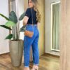 Blusa Feminina Manga Curta Modal Natalia F-548 Preta - Fernanda Ramos Store