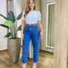 Blusa Feminina Manga Curta Modal Natalia F-548 Branca - Fernanda Ramos Store